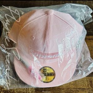 Supreme New Era Sharpie Box Logo Fitted Hat • Pink • 2024